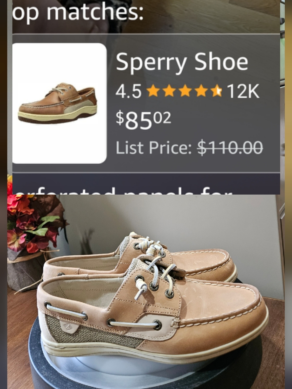 Sperry Women's Tan and Cream Leather Boat Shoes